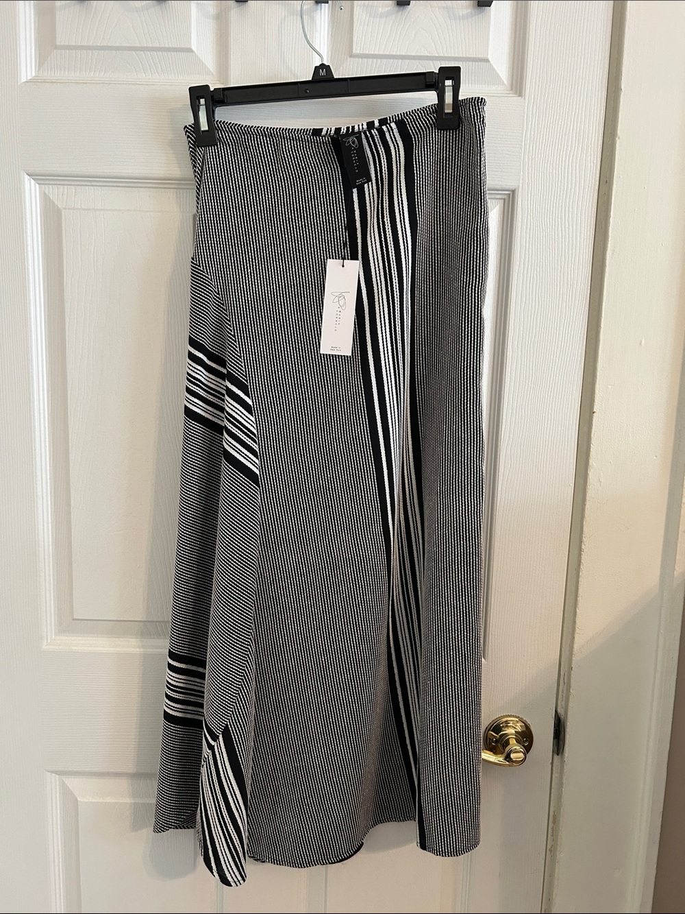 NWT Zero Maria Cornejo Circle Skirt Cadeo Black/White Sz 8